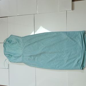 A sparkly sky blue dress